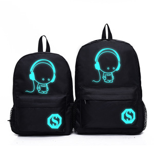 Sáng không thấm nước USB sạc ba lô thông minh tasche tùy chỉnh phim hoạt hình Ba lô Tuổi Teen Trường Đại Học máy tính xách tay Ba lô cho thiếu niên - Product Image 1