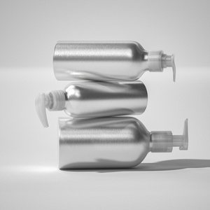 Customized Silver Aluminium 100ml Metal Bottles with <b>Pump</b> Cap Empty Bottle for Liquid Soap <b>Hand</b> Sanitizer - Product Image 3