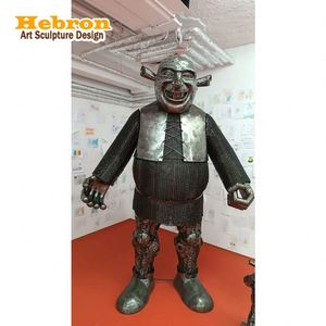 Sculpture circulaire <span class=keywords><strong>en</strong></span> acier Corten, design moderne abstrait, décoration de jardin extérieure sur mesure, statue <span class=keywords><strong>en</strong></span> forme d'anneau <span class=keywords><strong>rouillé</strong></span> - Product Image 1