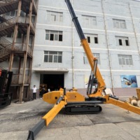 Grue araignée électrique et diesel sur chenilles de 3, 5 et 8 tonnes avec télécommande, fabriquée en Chine