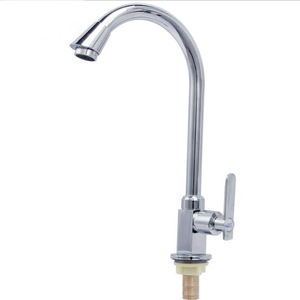 Rotatable Kitchen Faucet Single Handle Ceramic Valve Core Deck Mounted Modern Style 360 Degree Rotate - Product Image 1