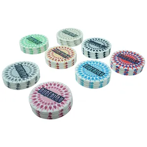 Any Design Can Make Good Quality 39mm Type Poker Chip Set For Casino Playing Ceramic chips