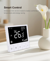 Thermostat intelligent Tuya pour climatisation à deux tuyaux, programmable WiFi et Modbus, pour ventilo-convecteur et climatisation centrale