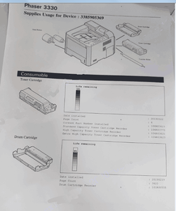 Toner <strong>Chip</strong> for <strong>Xerox</strong> <strong>Phaser</strong> 3300 3330 WorkCentre 3335 3345 Printer (Cartridge No. 106R03621 106R03623 106R03625 Etc.<strong>Chip</strong>) - Product Image 2