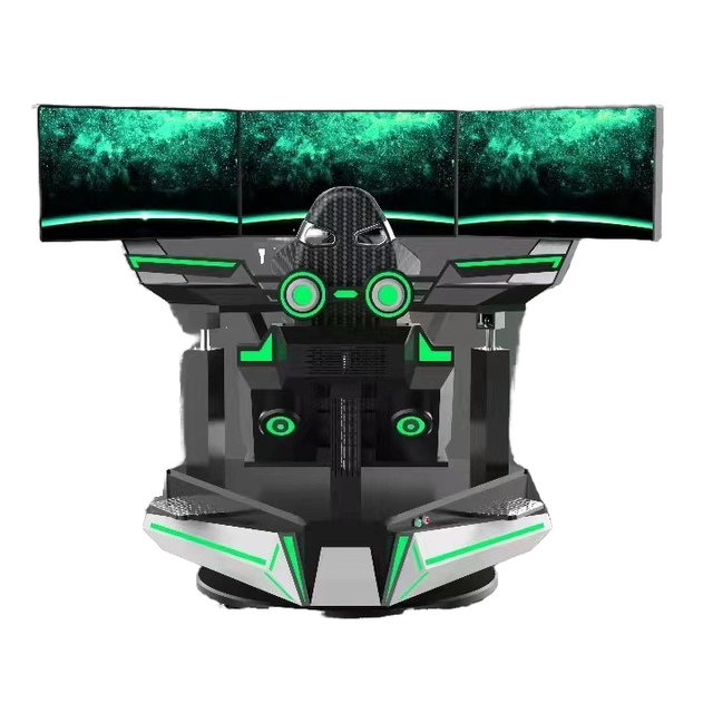 Three-Screen Racing Simulator Cross-Border VR Game Machine with Three-Axis Rotation for Home or School Use