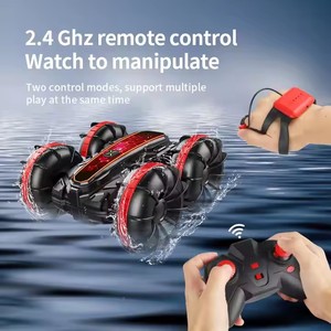 Double Sided Remote Control Aquatic Vehicle New Rolling Rotating Stunt <b>Toy</b> for Kids Metal for Beach Water Amphibious Features - Product Image 2