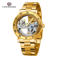 Montres automatiques mécaniques à cadran transparent ajouré pour hommes, fournisseur chinois Alibaba Forsining