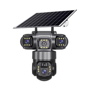 Cámara de Seguridad con IA, Energía Solar, Detección de Personas y Vehículos, Visión Nocturna en Color, Notificación en Tiempo Real, Compatible con Alexa y <span class=keywords><strong>Google</strong></span> - Product Image 1