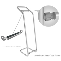Présentoir de coussin en aluminium pliable léger compteur de vente au détail de tissu de tension de série de serpent moderne pour des salons commerciaux