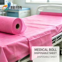 Vente en gros usine – Matière première rose personnalisée 12-25 g/m² pour draps de lit jetables de salon de beauté en tissu non tissé SMS