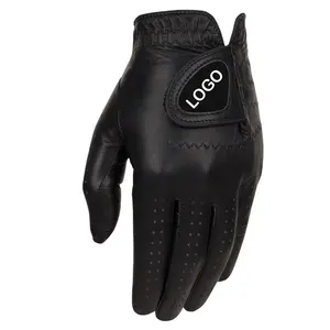 OEM Logo Golf handschuhe Cabretta Leder Männer Anpassen Zeit Verpackung Farbe Paket Gewicht Material Menschen Herkunft Probe Tage MOQ