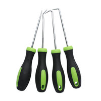 Nouvel ensemble de 4 outils universels en métal pour la réparation automobile : extracteurs de joints toriques et de garnitures, crochets de retrait