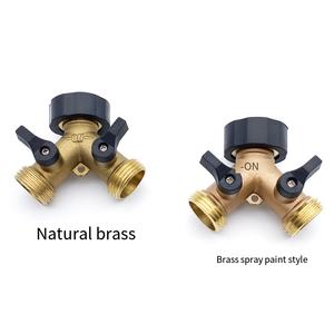 HOT Heavy Duty connettore per tubo da giardino in lega di zinco rubinetto Splitter adattatore per tubo flessibile a <span class=keywords><strong>2</strong></span> vie con <span class=keywords><strong>2</strong></span> valvole più 4 rondelle in gomma - Product Image 3