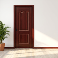 Panneau moulé en MDF mélaminé à grain de bois avec un design moderne pour les portes intérieures, la décoration des hôpitaux, des hôtels et des appartements