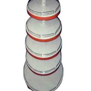 सस्ता और छोटा सुंदर समायोज्य भारी शुल्क स्टील सुपरमार्केट डिस्प्ले रैक, गोलाकार प्लेट 60 किलो/लेयर लोड क्षमता के साथ - Product Image 3