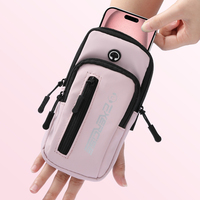 Sac de poignet multifonction en coton Haissky pour iPhone 17/16/15/14 Pro Max Air Plus avec fermeture éclair pour course à pied, cyclisme et fitness en extérieur