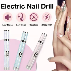 Nuevo diseño de moda manicura pedicura tallado reparación portátil Mini máquina pulidora para uñas taladro de uñas inalámbrico Lima eléctrica