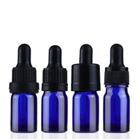 Épais 5ml 10ml clair ambre vert bleu huile essentielle bouteilles cosmétiques soins de la peau flacon compte-gouttes en verre