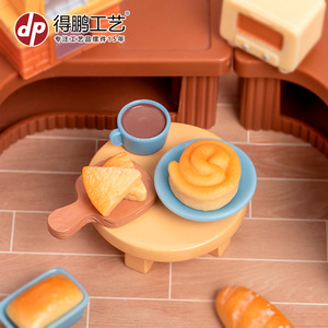 Juego de comida en miniatura Dp para panadería, accesorios de resina para casa de muñecas, decoraciones para sala de juegos infantiles - Product Image 2