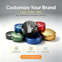 Boîte à snus personnalisée en métal, boîte à snus en aluminium usinée CNC avec mousqueton, support à snus professionnel pour l'extérieur, OEM/ODM