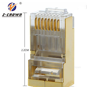 Connecteurs pour câbles Cat8 UTP, deux connecteurs Cat6 pour la connexion au réseau Cat5e Cat5, prise RJ45 sans outil <span class=keywords><strong>RJ4</strong></span> - Product Image 2