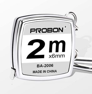 Llavero de Metal de 2M/6,5 pies, Mini cinta métrica de acero pequeña, cinta métrica de acero de doble escala en pulgadas - Product Image 1