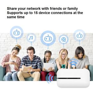 Routeur WiFi mobile 4G déverrouillé 2100mAh Hotspot sans fil portable <span class=keywords><strong>E5576</strong></span> CAT4 LTE avec port pour carte SIM Pare-feu VPN WEP - Product Image 6