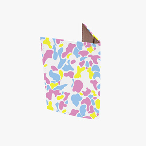 Funda de <span class=keywords><strong>Pasaporte</strong></span> Personalizada con Logotipo para Mujer, Diseño Preppy con Estampado de Camuflaje Morado, Linda Funda de <span class=keywords><strong>Pasaporte</strong></span> de Cuero PU para Chicas, Cartera Delgada para Viajes - Product Image 2