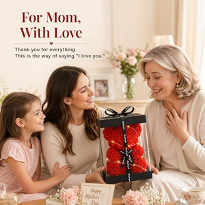 Meilleures ventes : ours en peluche rose de 25 cm et 40 cm, mousse de haute qualité avec boîte cadeau - Cadeau pour la Saint-Valentin - Product Image 5