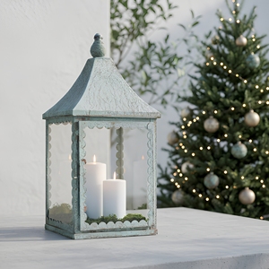 Nouvelle Arrivée 2026 – Lanterne Porte-Bougie Rectangulaire en Fer Forgé Fait Main, Finition Unique pour Décoration de Noël et de la Maison - Product Image 1