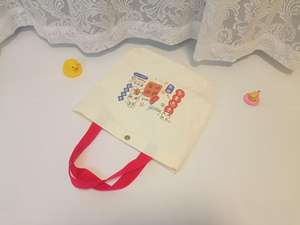 Sac fourre-tout personnalisé à une poignée avec logo, petit sac fourre-tout personnalisé avec logo de lettre pour cadeau de bébé, sac de style de vie, faible MOQ - Product Image 3