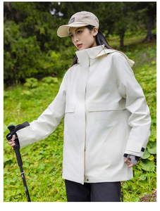 <span class=keywords><strong>Chaqueta</strong></span> cortavientos con forro <span class=keywords><strong>polar</strong></span> desmontable para <span class=keywords><strong>mujer</strong></span>, personalizada al por mayor, impermeable y transpirable, <span class=keywords><strong>chaqueta</strong></span> de invierno para lluvia y exteriores - Product Image 2