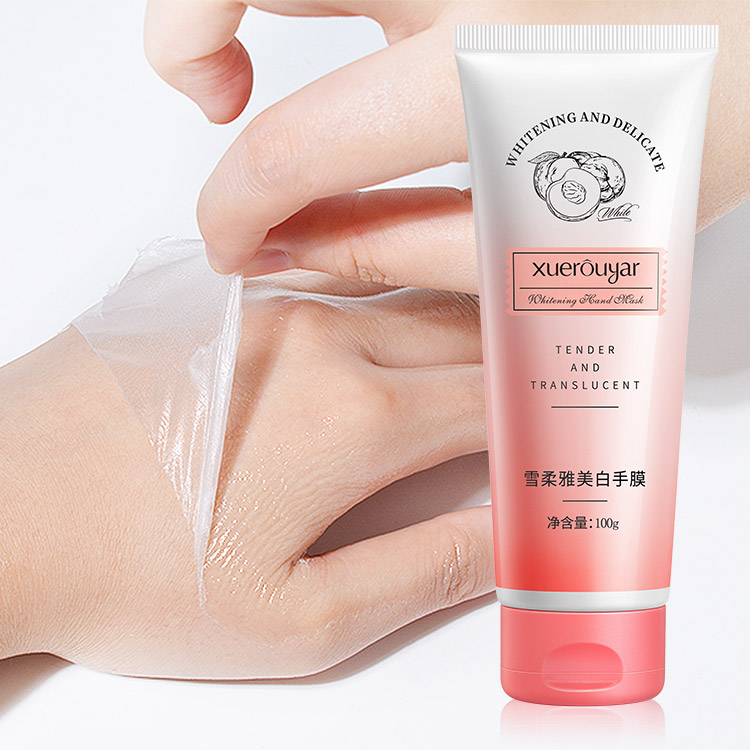 Натуральная Органическая маска для удаления омертвевшей кожи с фирменной торговой маркой, крем, питательная Осветляющая Маска для пилинга рук