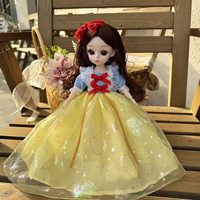 Set Pakaian Kain Gothic BJD High-End 30 cm Constant Tide Confused untuk Boneka Gadis, Gaun Putri untuk Boneka