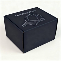 Boîte d'expédition personnalisée pour casquettes de baseball à impression recto-verso, flexographie, vêtements, chemises, avec boîte personnalisée pour casquettes