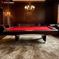 Table de billard américaine Stellarway 9 pieds, 9 boules, en bois massif, ardoise bleue Jiujiang, système de retour automatique des billes, pour tournois, usage commercial