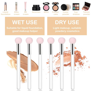 Éponge de maquillage en forme de champignon pour le visage, les paupières, le nez, applicateur de fond de teint et anticernes, <span class=keywords><strong>pinceau</strong></span> à fard à paupières - Product Image 4