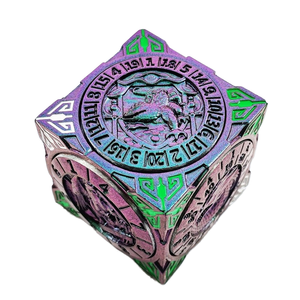 Dragón estereoscópico tocadiscos cuadrado aleatorio de seis lados giratorio Metal borde afilado <span class=keywords><strong>ruleta</strong></span> D6 Dnd dados - Product Image 6