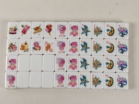 Jeu de Mahjong Américain Floral Sucré et Délicat, 166 Pièces, Rose, en Acrylique, Personnalisé, Joker, Loisirs à Domicile, Cadeau