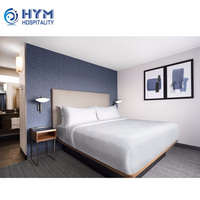 Courtyard-Projekt Eichenholz-Paneel Hotelzimmer-Möbelset Anpassbare Moderne Umweltfreundliche Kommerzielle Möbel für Hotels