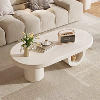 Table basse fabriquée en usine pour le salon, mobilier d'intérieur, style moderne et simple, design tendance et luxueux, plateau en bois et métal, rangement intégré
