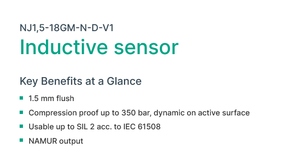 เซ็นเซอร์วัดระยะแบบเหนี่ยวนำ MS-Pep Perl +fuchs Industrial Proximity Inductive Sensor รุ่น NJ1,5-18GM-N-D-V1  เซ็นเซอร์อัลตราโซนิก แบรนด์ใหม่และของแท้ในสต็อก - Product Image 2