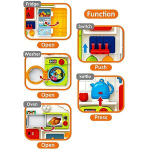 Tablero de Actividades Montessori y Mesa de Actividades: Juguete de Aprendizaje para Bebés de Plástico con Luces, Música y Funciones <span class=keywords><strong>a</strong></span> Pilas - Product Image 3