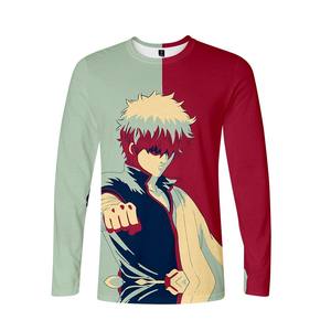 Camiseta de Manga Larga con Estampado 3D de Anime Silver Soul, Corte Regular para Hombre, Tejido de Poliéster, Ropa de Otoño - Product Image 4