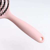 Brosse à cheveux démêlante en ABS écologique, personnalisable avec logo/couleur, massage du cuir chevelier, peigne à cheveux lisses, brosse à cheveux ventilée pour extensions de cheveux