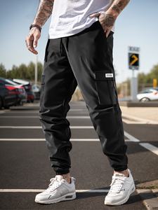 <span class=keywords><strong>Pantaloni</strong></span> da lavoro con coulisse da uomo con tasca laterale <span class=keywords><strong>pantaloni</strong></span> Casual Fit da lavoro per il Fitness all'aperto sport quotidiani <span class=keywords><strong>pantaloni</strong></span> <span class=keywords><strong>Cargo</strong></span> - Product Image 2