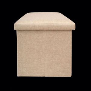Modern <b>Stool</b> Living Room Furniture <b>Storage</b> Box Fabric Stainless Steel Bamboo Highest Quality Sample Available <b>Stools</b> Counter - Product Image 1