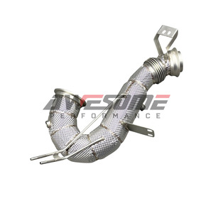 Échappement exceptionnel en acier inoxydable 1,5 mm M256 Downpipe <span class=keywords><strong>AMG</strong></span> X290 GT43/GT50/GT53 W213 <span class=keywords><strong>E53</strong></span> C257 CLE53 CLS53 W167 GLE53 avec bouclier thermique - Product Image 6