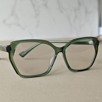 Gran oferta, gafas verdes a la moda, gafas elegantes para ciclismo, monturas de gafas deportivas, gafas ópticas para hombres