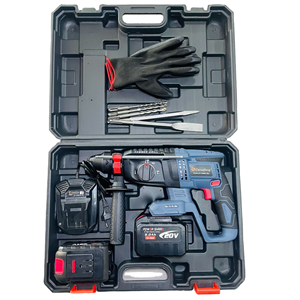 Trapano Avvitatore a Percussione Elettrico Brushless a Batteria agli Ioni di Litio 20V 21V, Set con Mandrino SDS da 26mm, Industriale, Senza Fili, Rotativo, Fai-da-te - Product Image 1